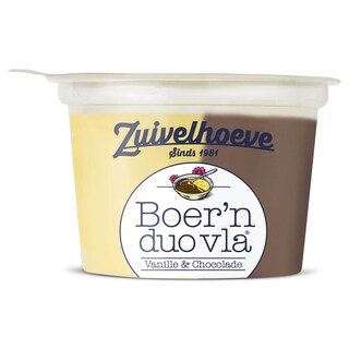 Zuivelhoeve | Boer'n duo vla | Vanille-chocolade 200 gr