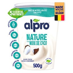 Alpro | Nature avec noix de coco | Alternative végétale au yaourt 