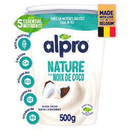 Alpro | Nature avec noix de coco | Alternative végétale au yaourt 