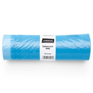Limburg.net | Limburg.Net | Gemeentelijke vuilniszakken | Blauw | PMD | 60L 