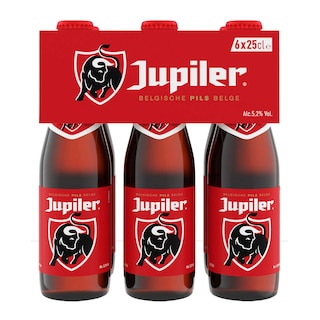 Jupiler | Blond Bier | Pils | 5,2% alc. | Fles 6 x 25 cl