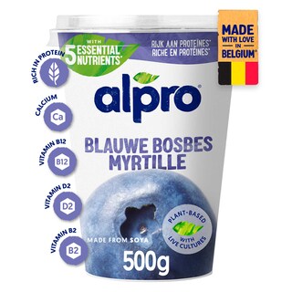 Alpro | Myrtille | Alternative végétale au yaourt 500 gr