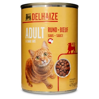 Delhaize | Brokjes katten saus rund 