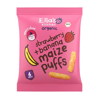 Ella's Kitchen | Maïsknabbels | Banaan Aardbei | 6M | Bio 