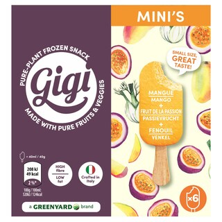 Gigi | Mini stick | Mangue | Passion | Fenouil 6 x 4 cl