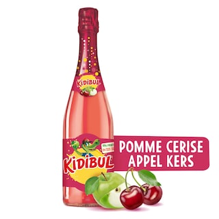 Kidibul | Sap | Appel-Kers | Bruisend | Glas 75 cl