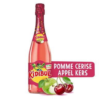 Kidibul | Sap | Appel-Kers | Bruisend | Glas 75 cl