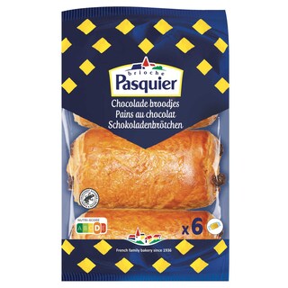 Brioche Pasquier | Pain au chocolat | 6pc 270 gr