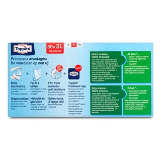 Toppits | Diepvrieszakken | 3l 30 st
