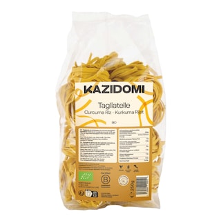 Kazidomi | Rijs tagliatelle | Kurkuma | Bio 