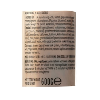 Delhaize | Langue boeuf madera 