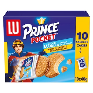 LU | Prince | Biscuits | Pocket | Vanille | 10 Sachets 