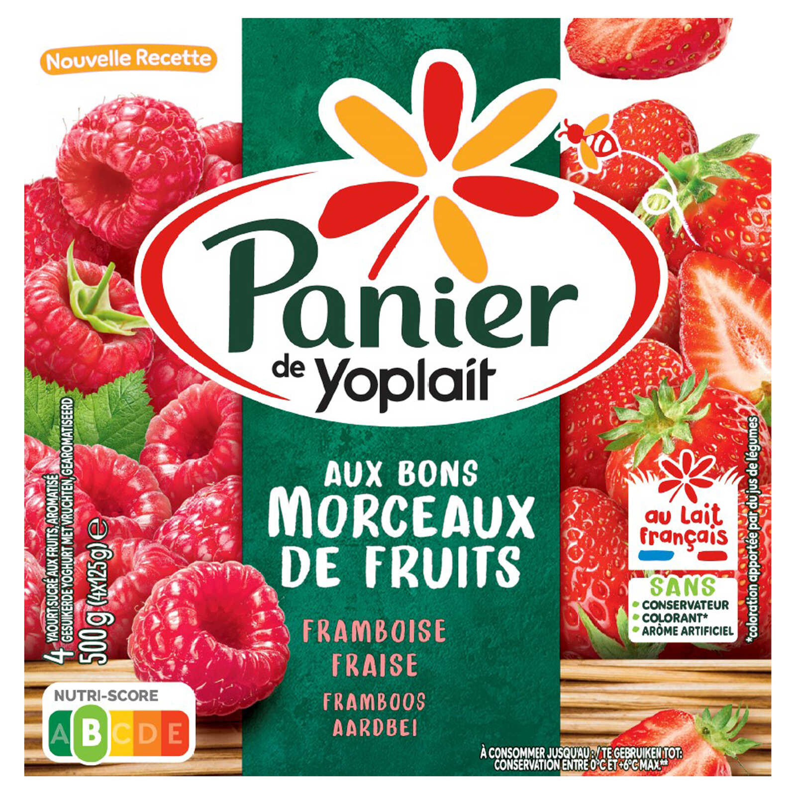 Panier de Yoplait | Aardbei en framboos