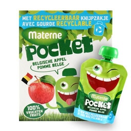 Materne | Fruit Pocket! | Compote | Appel | Belgische 