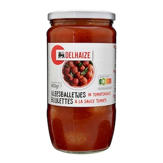 Delhaize | Balletjes met tomatensaus 