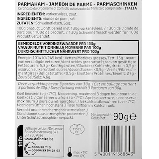 Delhaize | Parma ham 90g 90 gr
