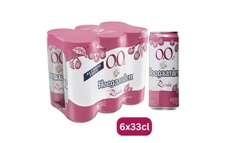 Hoegaarden | Bière fruitée | Rosée | Sans Alcool | 0% alc | Canette 6 x 33 cl