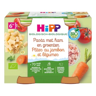Hipp | Pâtes-Jambon-Légumes | Bio | 6M 