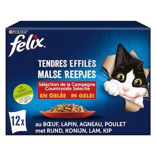 Felix | Malse Reepjes | Kattenvoeding | Adult | Gelei | Vlees 