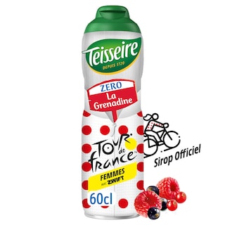 Teisseire | Zéro | Sirop | Grenadine | Zéro Sucres 