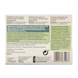 Delhaize | Sardines | Huile d'olive 