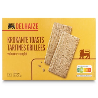 Delhaize | Krokante toasts | Tosti Croc | Halfvolkoren 