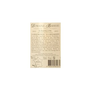 FR SUD-OUEST JURANCON | Domaine Barrere 13 Blanc 
