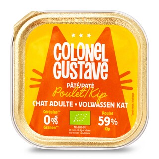 Colonel Gustave | Aliment Chat | Pate | Poulet | Bio 85 gr