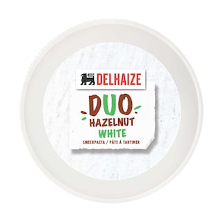 Delhaize | Chocopasta | Duo | Wit & Hazelnoot 