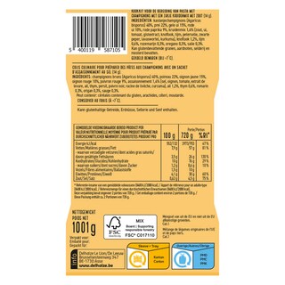 Delhaize | Maaltijdbox | Pasta funghi 1,001 kg