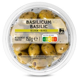 Delhaize | Olijven Queen basilicum 