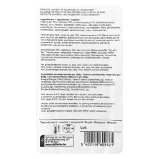 Delhaize | Worst | Varken-Kalf 390 gr