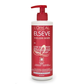 Elsève | Color-Vive Low Shampoo | Crème Lavante Délicate pour cheveux colorés, secs 