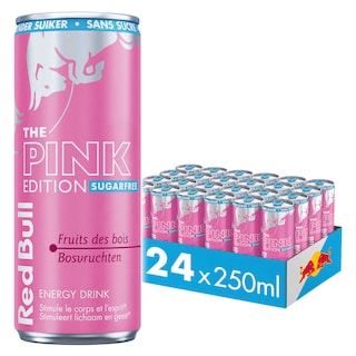 Red Bull | Energy drink | Pink Edition Sugarfree | Bosvruchten | 25 cl 