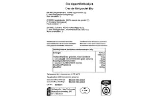 Delhaize | Bio | Filetblokjes | Kip | Bio 