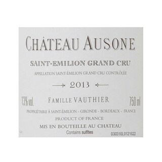 FR BORDEAUX SAINT EMILION | Château Ausone Grand Cru classé 2013 