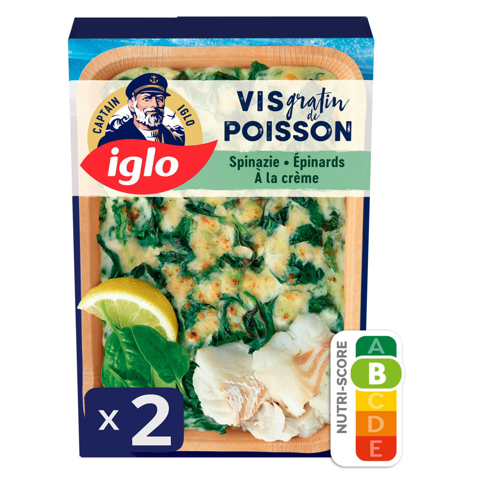 Iglo Visgratin | Spinazie met Roomsaus