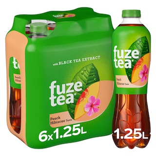 Fuze Tea | Black Tea | Thé noir | Peach Hibiscus | PET 
