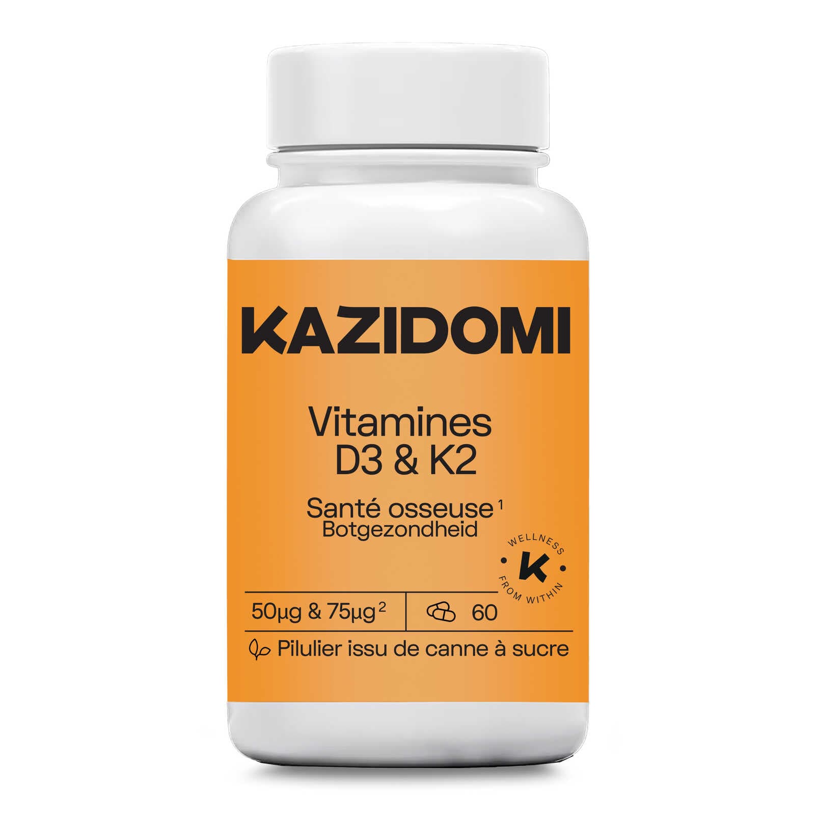 Kazidomi Vitamine D3 & K2 | Bio