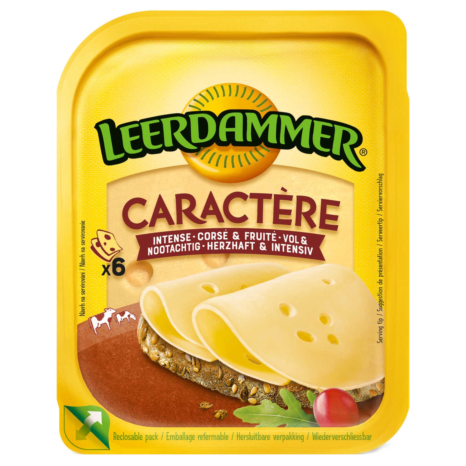 Leerdammer Kaas | Caractère | Pittig | Sneden