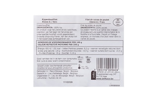 Delhaize | Kip | Boutfilet +/- 400 gr