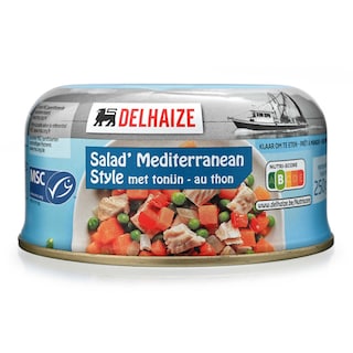 Delhaize | Mediterrane Salade | Tonijn 250 gr