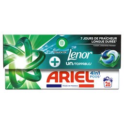 Ariel | 4lin1 | Pods | Lenor touch of unstopppable 26 st