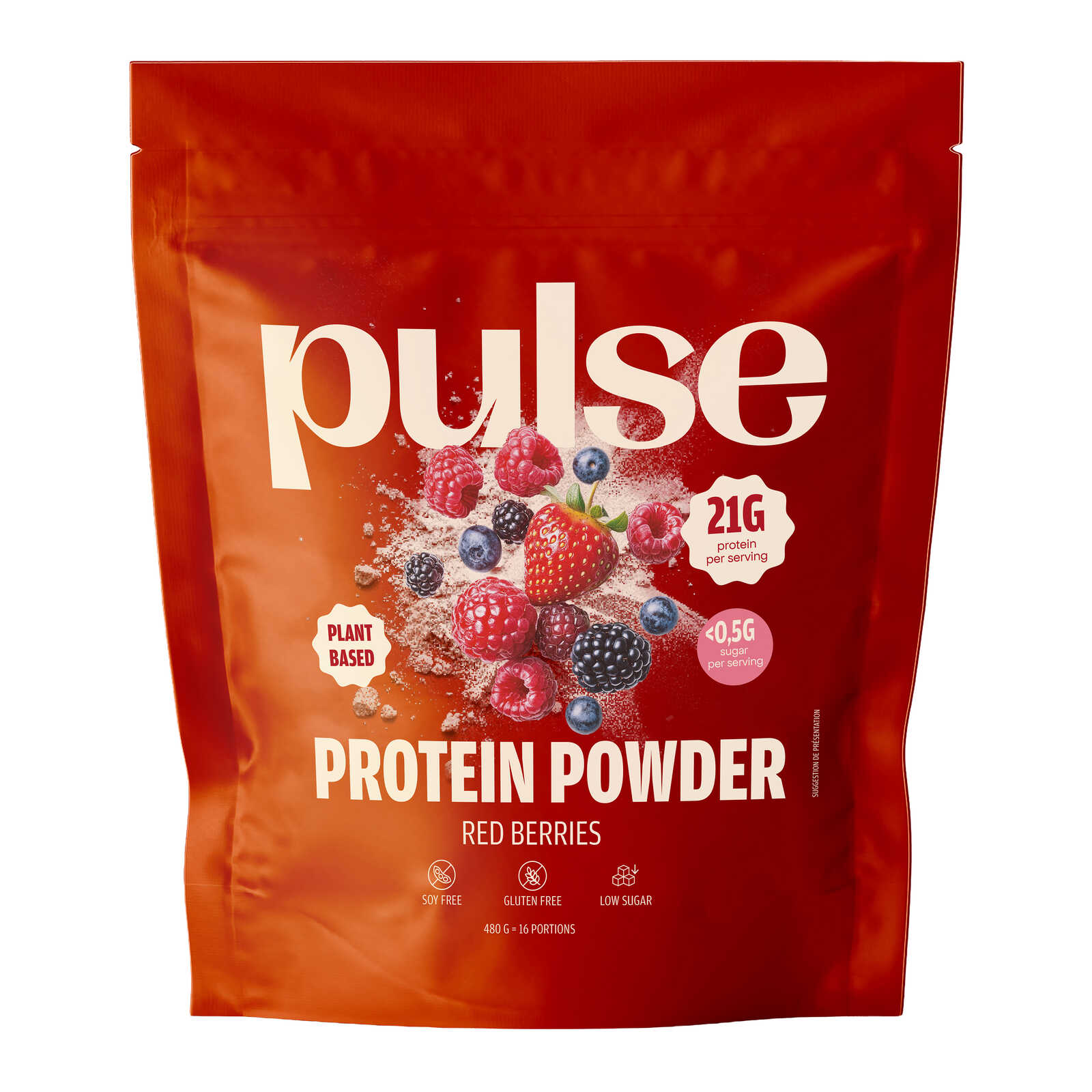 Pulse Proteïnepoeder | Rood fruit | Vegan