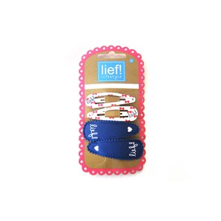 Lief | Clickclac | Wit blauw stof 