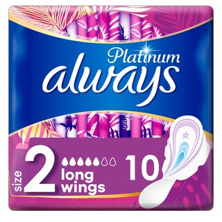 Always | Platinium | Verbanden | Long | Vleugels 10 st