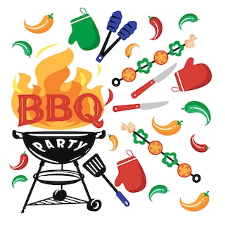 Duni | 20 Serviettes | BBQ Mix | 33x33cm 