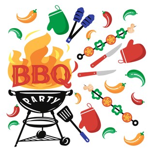 Duni | 20 Servetten | BBQ Mix | 33x33cm 