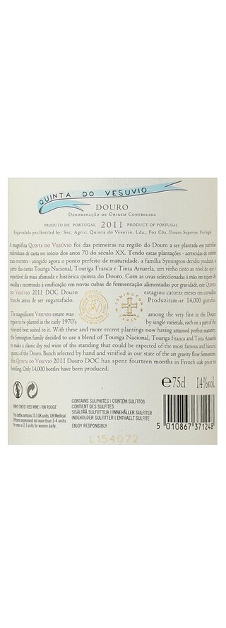 Portugal | Douro D.O.C. | Quinta Vesuvio 11 Rood 