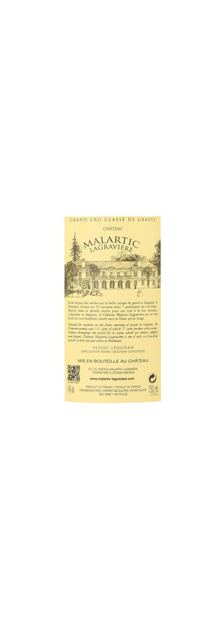 Chateau Malartic Lagraviere | Pessac-Léognan Grand Cru Classé | 2015 